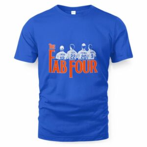 Lindor, Soto, Alonso, & Nimmo - Fab Four - New York Baseball T-Shirt