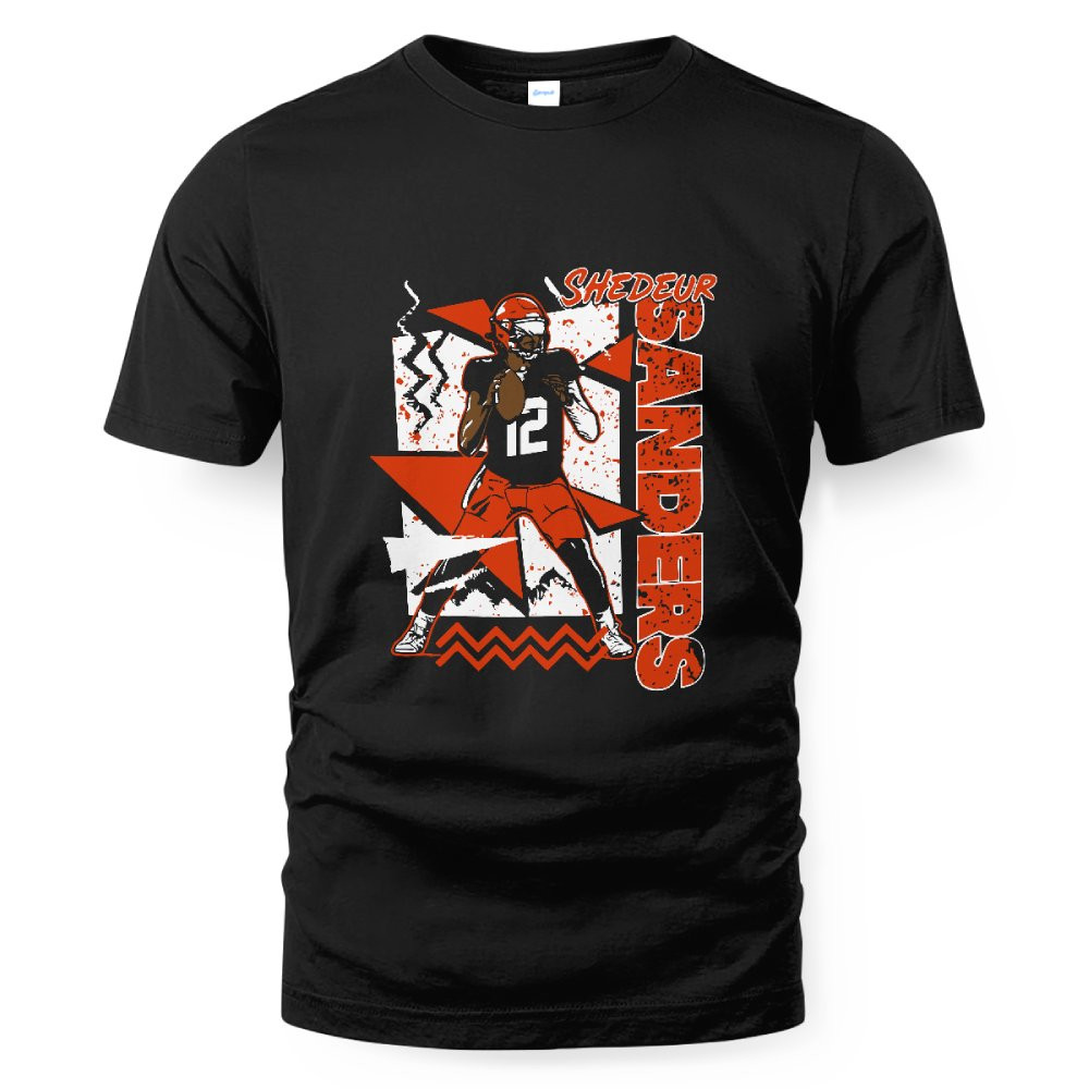 Shedeur Sanders Cleveland 90s Style T-Shirt