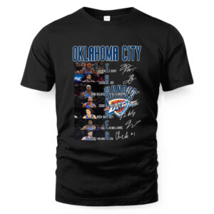 Oklahoma City Thunder Players 2024 Signatures Shirt