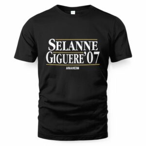 Teemu Selanne & Jean-Sebastien Giguere '07 - Anaheim Hockey T-Shirt