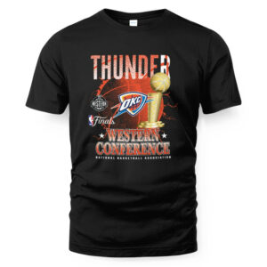 Oklahoma City Thunder 2025 Western Basketball Finals Champions T-Shirt