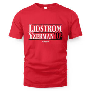 Nicklas Lidstrom & Steve Yzerman '02 - Detroit Hockey T-Shirt