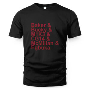 Tampa Bay Football Baker & Bucky & M1K3 & CG14 & McMillan & Egbuka T-Shirt
