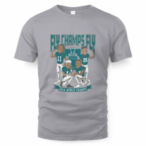 Philadelphia Football 2024 World Champions Caricatures T-Shirt