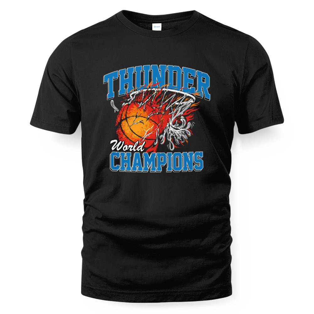 Oklahoma City Thunder 2025 World Champions T Shirt NBA Final