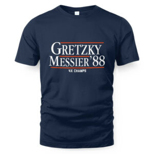Wayne Gretzky & Mark Messier '88 - Edmonton Hockey T-Shirt