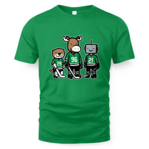 Jake Oettinger, Mikko Rantanen And Jason Robertson Otter, Moose And Robo Guys T-Shirt