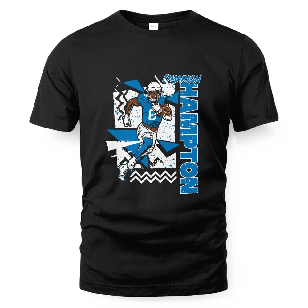 Omarion Hampton Los Angeles 90s Style T-Shirt