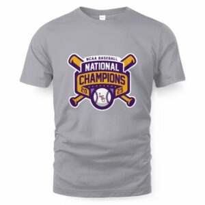 LSU Baseball 2025 National Champions Logo T-Shirt