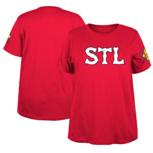 St. Louis Cardinals New Era Women's 2024 City Connect Plus Size T-shirt - Red