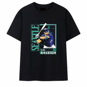 Cal Raleigh Seattle Mariners Card Style T Shirt