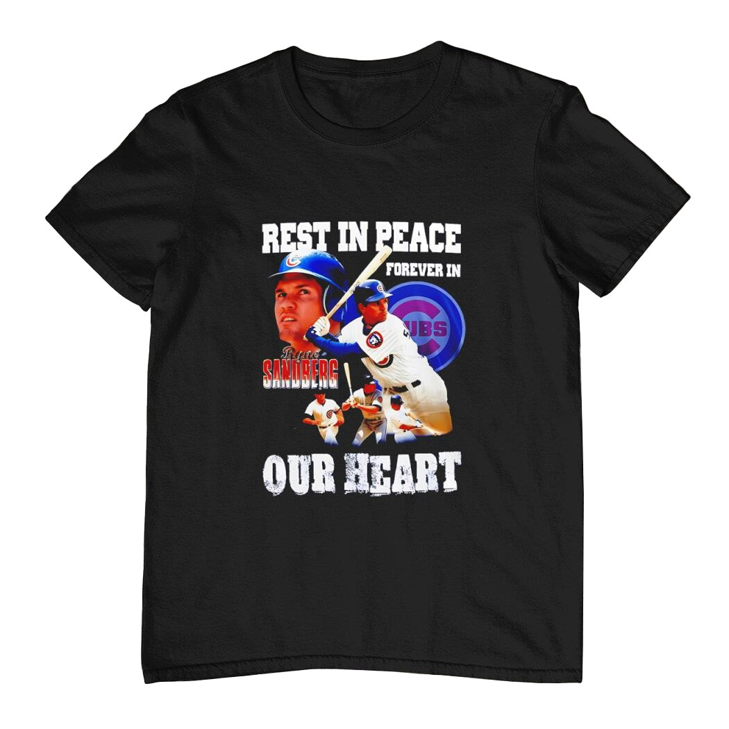 Ryne Sandberg Hall Of Famer Chicago Cubs Legends T-Shirt