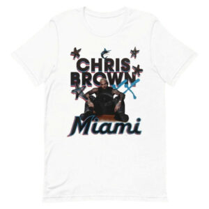Chris Brown Miami Marlins 20 Years Europe North America 2025 Tour T-Shirts