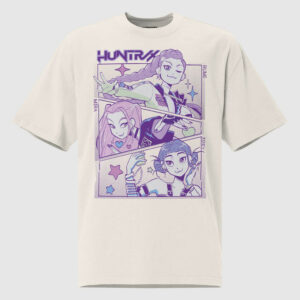 KPop Demon Hunters HUNTR/X Oversized Faded T-Shirt