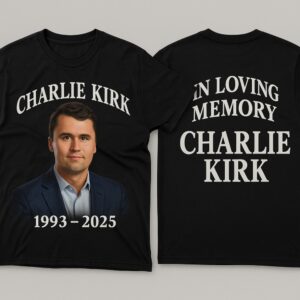 Charlie Kirk Tribute T Shirt In Loving Memory Graphic Tee
