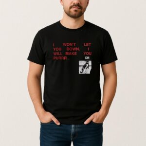 Funny I Wont Let You Down Cat T Shirt