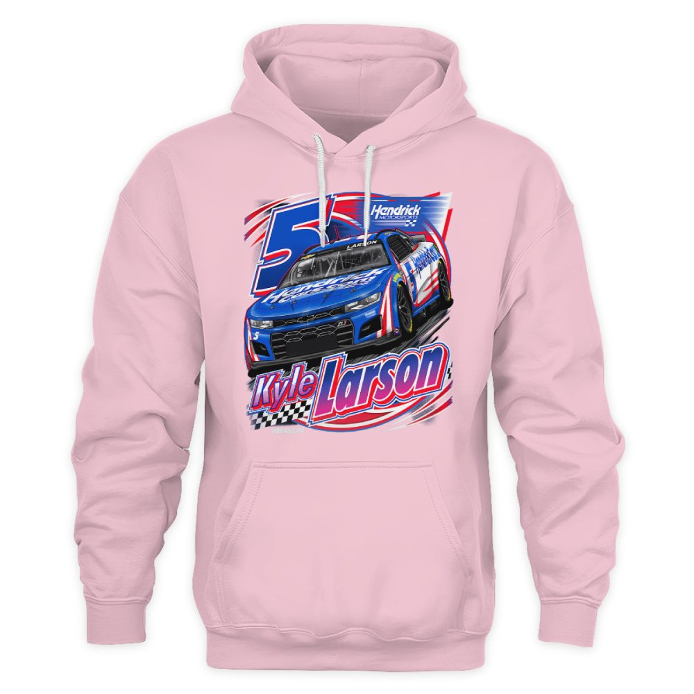 Kyle Larson Hendrick Motorsports Team Collection Pink Car T-Shirt - Image 5