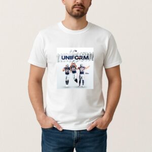 New England Patriots Hunter Henry Blue On Silver T Shirt