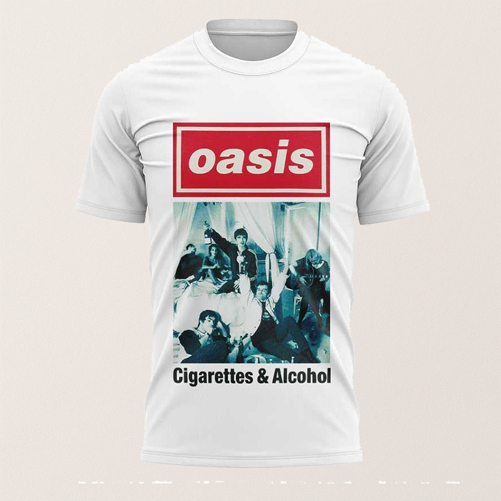 Oasis Live 25 La Rose Bowl Stadium T Shirt - Image 2
