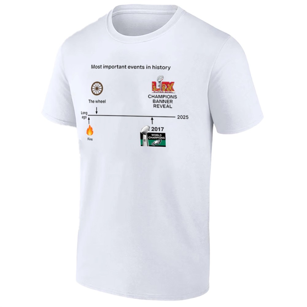 PHILADELPHIA EAGLES SUPER BOWL TIMELINE SHIRT