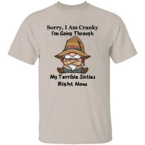 SORRY I AM CRANKY SHIRT