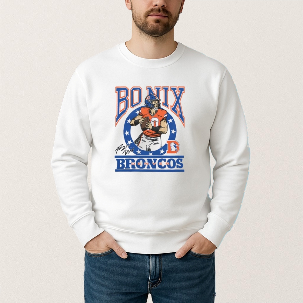 Talanoa Hufanga Bo Nix Denver Broncos T Shirt - Image 2