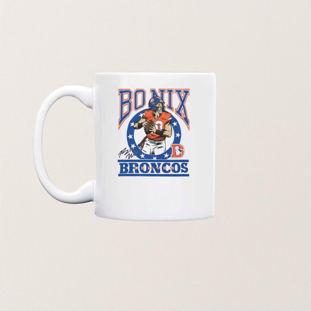 Talanoa Hufanga Bo Nix Denver Broncos T Shirt - Image 5