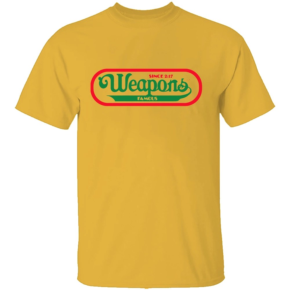 WEAPONS FAMOUS HOT DOGS PARODY SHIRT