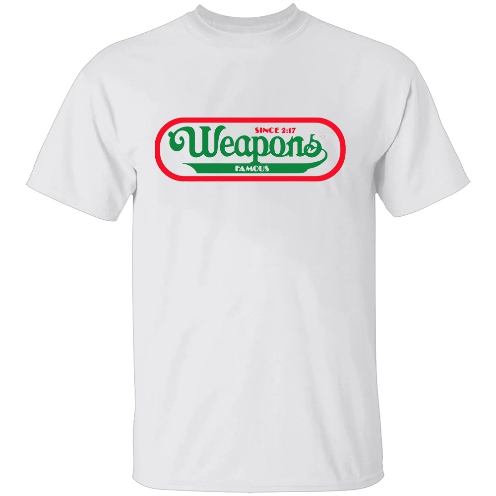 WEAPONS FAMOUS HOT DOGS PARODY SHIRT - Image 2