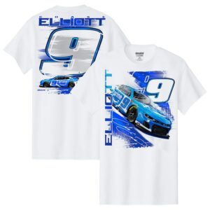 Chase Elliott Hendrick Motorsports Team Collection White Amazon Car T-Shirt