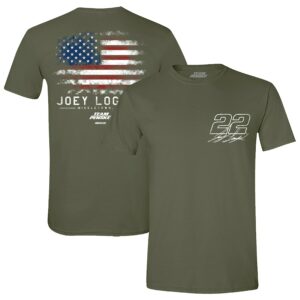 Joey Logano Team Penske Green Flag T-Shirt