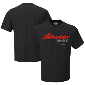 Dale Earnhardt Checkered Flag Sports Black The Intimidator T-Shirt