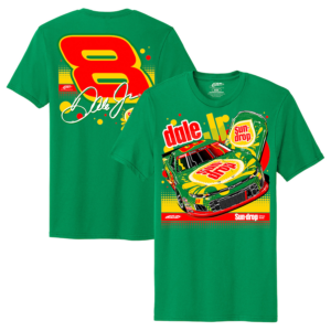Dale Earnhardt Jr. JR Motorsports Team Apparel Kelly Green Sun Drop 8 Camaro T-Shirt