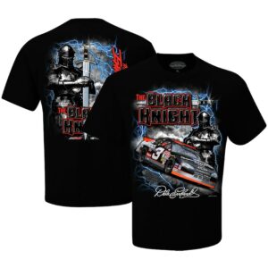 Dale Earnhardt Checkered Flag Sports Black Black Knight T-Shirt