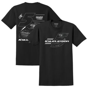 Kyle Larson Hendrick Motorsports Team Collection Black Tonal Tri-Blend T-Shirt