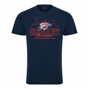 OKC THUNDER 2025 WESTERN CONFERENCE FINALS SKYLINE T-SHIRT