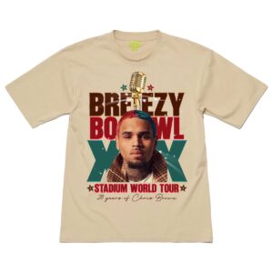 Chris Brown Breezy Bowl XX 20-Year Stadium World Tour T-Shirt