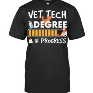 Vet Tech Degree In Progress Veterinarian School Pullover Vet T Shirt